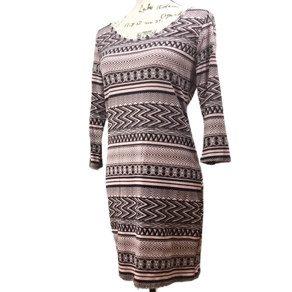 NEW Mini Dress Tribal Geo Design Size XL - Picture 4 of 6